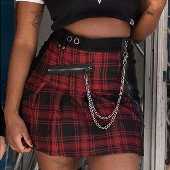 Killstar Calling Alice Mini Skirt - Picture 2 of 3